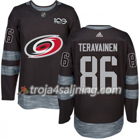 Carolina Hurricanes tröja Teuvo Teravainen 86 1917-2017 100th Anniversary Adidas Svart Authentic - NHL Tröjor Herr